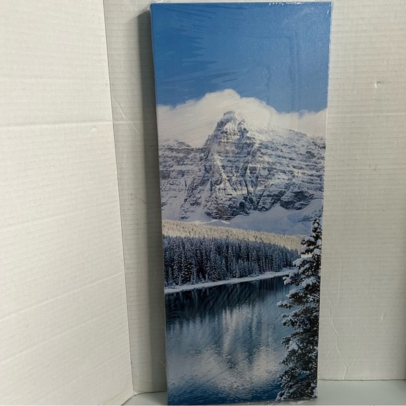 5 piece Wall Art painting decor on canvas - SNOW LAKE - Picture 9 of 10